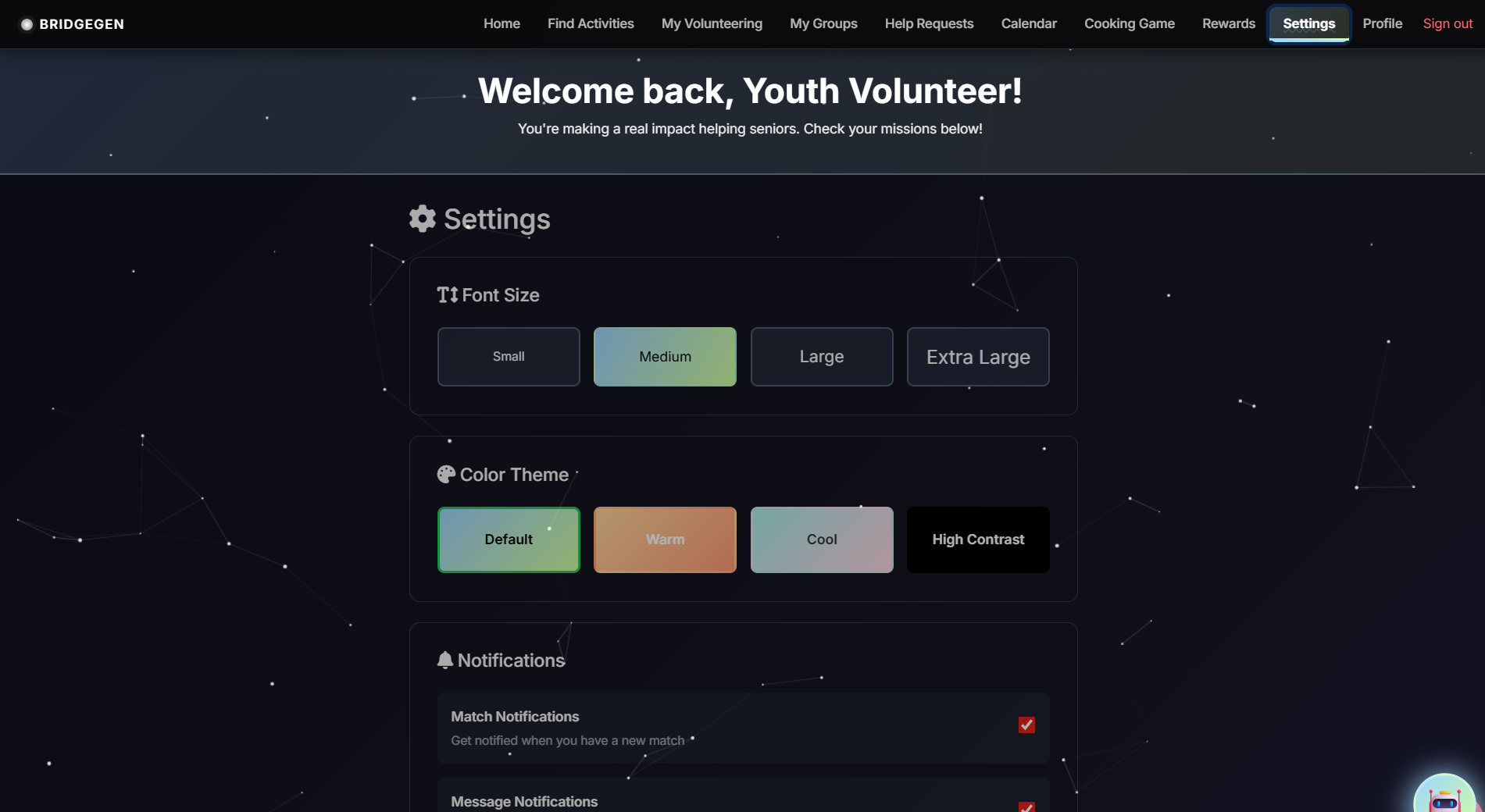 BridgeGen Points System